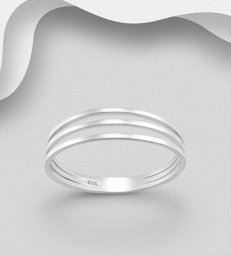 Three Strand Layered Ring