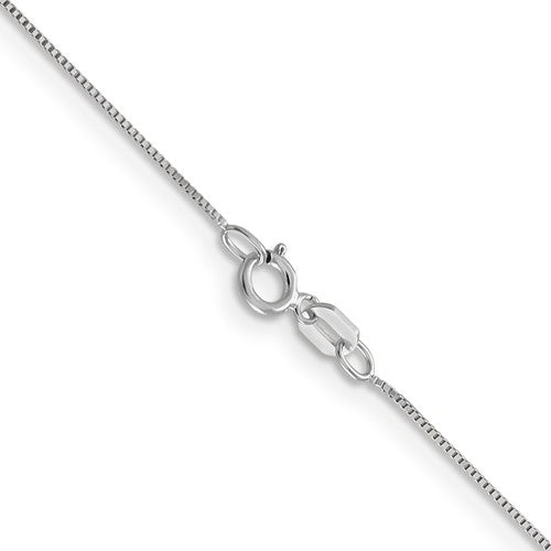 14K White Gold 16" 1.3MM Box Chain