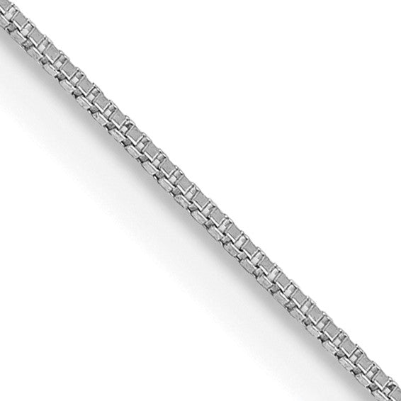 14K White Gold 16" 1.3MM Box Chain