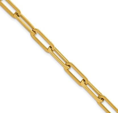 14K Yellow Gold Paperclip Forever Bracelet