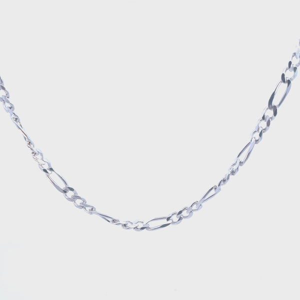 Sterling Silver 24" Figaro Chain 5.5MM