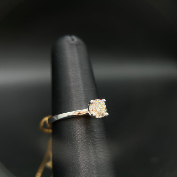 Morris and David 14K White Gold .50CT Diamond Solitaire Ring