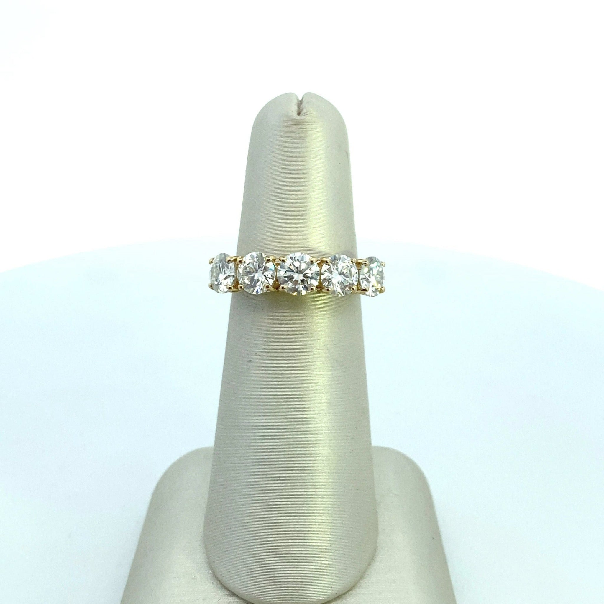 14K Yellow Gold 2.25CT Moissanite Ring